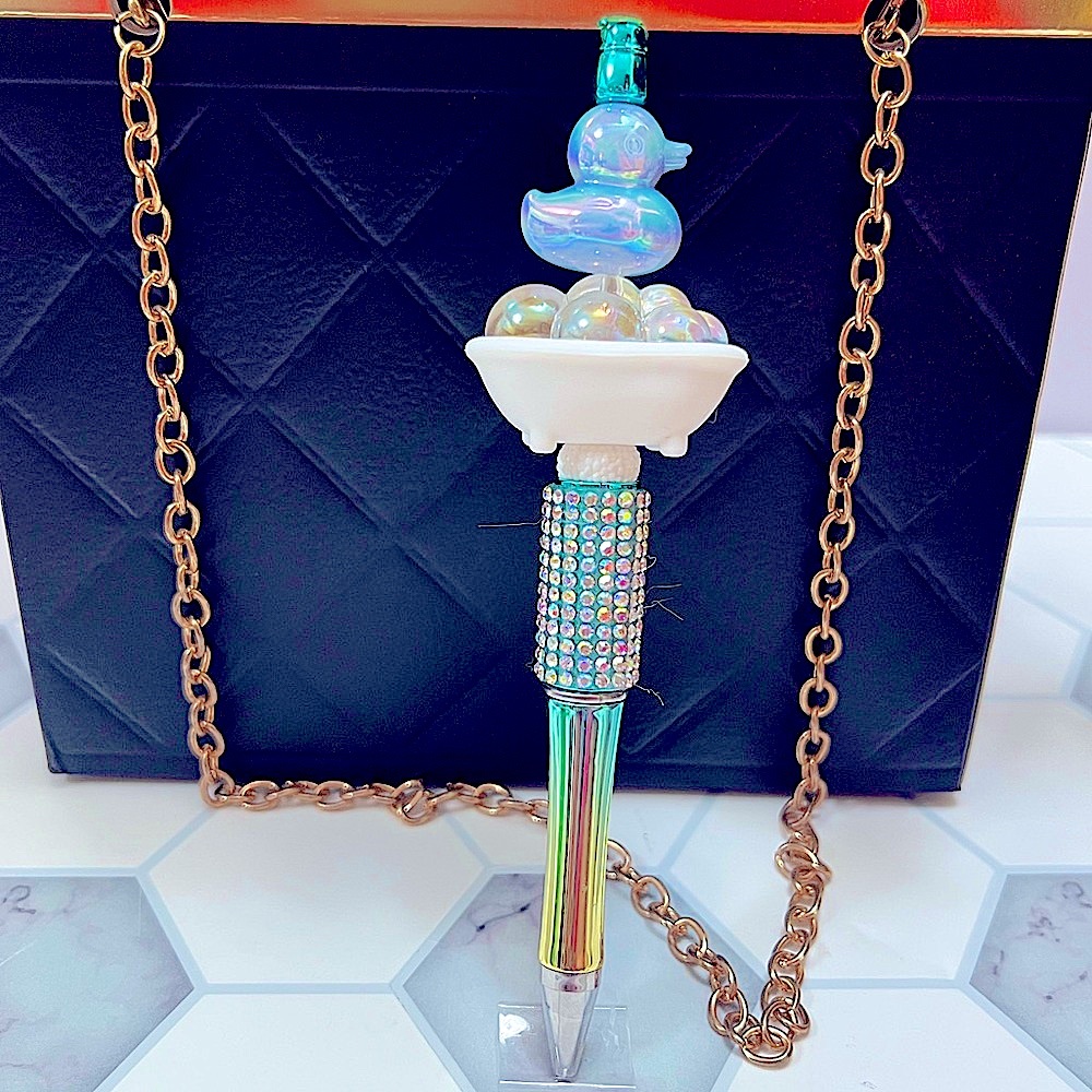 Handcrafted Ducky Bead Pen